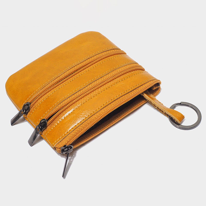 AP201 Stylish Cowhide Leather Small Wallet Zipper Pocket Design Cards Coins Cash Holder Purse AP201 Stylish Cowhide Leather Small Wallet Zipper Pocket Design Cards Coins Cash Holder Purse
